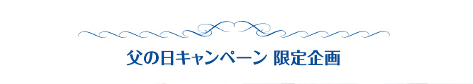 父の日キャンペーン 限定企画